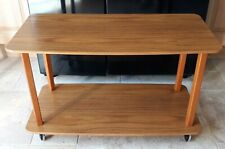 1960 FORMWOOD England MELAMINE 2 Tier Trolley / Table Mid Century Chrome Castors