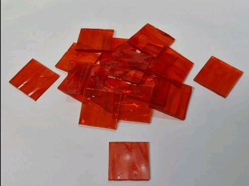 Orange colour stained - orange, glass