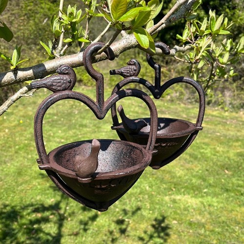 Hanging bird seed feeder cast - seed,