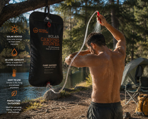 20l solar camping - shower, bag