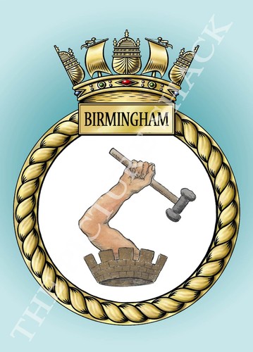 Hms birmingham crest - birmingham, a