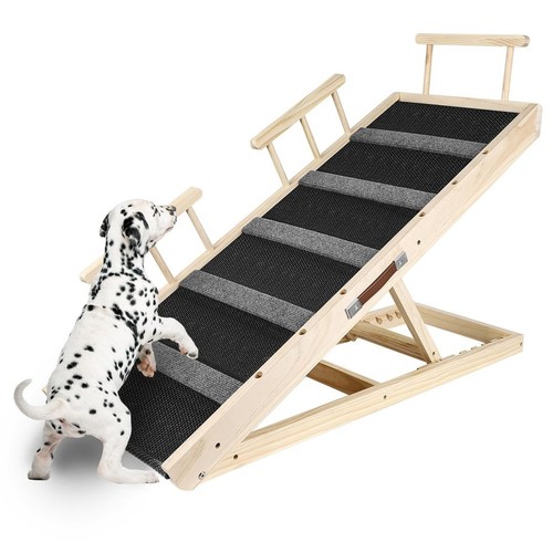 Dog ramp for bed adjustable - for, bed,
