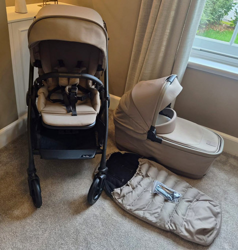 Silver cross reef pram set - silver,