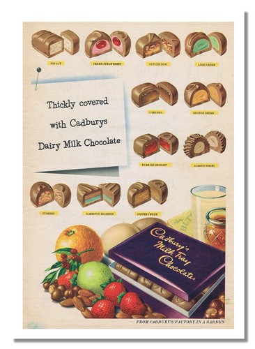 Cadburys milktray retro - milktray, poster