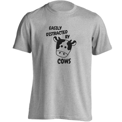 Easily distracted cows - distracted, by