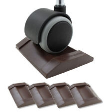 Non Slip Rubber Castor Cups - 4 Pcs - Stop Wheeled Furniture & Beds From Rolling
