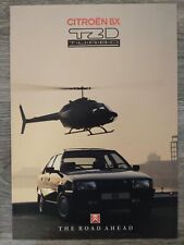Citroen BX TZD 1769cc 1.8 Turbo Diesel UK Market Brochure December 1990