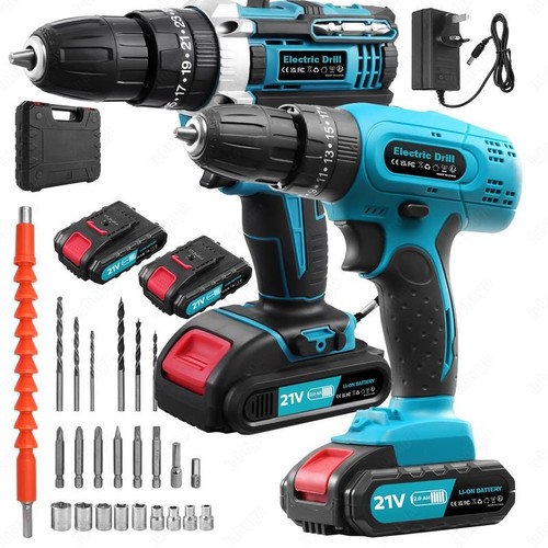 21v cordless hammer drill set - cordless,
