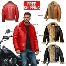 Mens B3 Raf Real Sheep Skin