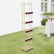 5-Tier Gold Champagne Rack
