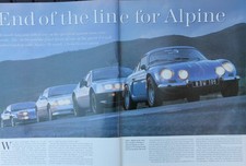 Original CC 1995 extracted mag article: ALPINE A110, RENAULT A310, GTA, & A610