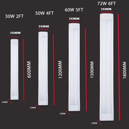 Led batten light 4ft - light, 6ft
