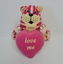 Bagpuss Soft Toy Beanie with Pink Heart 'Love Me' Vintage Postgate & Firmin