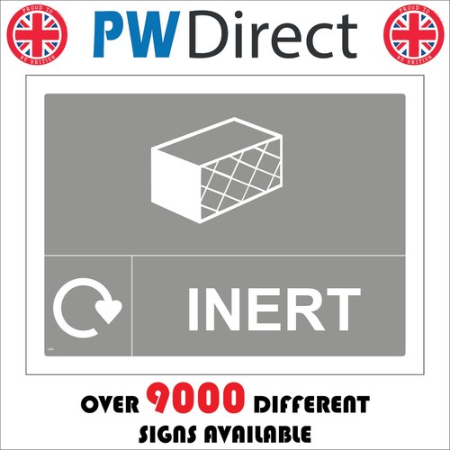 Sign inert waste recycle - inert,