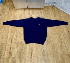 Vintage Navy Paul & Shark Heavy Knit V-neck Jumper. Size XXL. Great Condition.