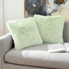 2-Pack Faux Fur Cushion Covers