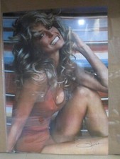 Vintage Poster Farrah Fawcett actress 1976 Inv#7471