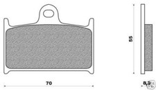 SBS PADS YAMAHA TZ 125 250 FZR