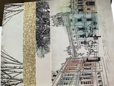 4 X A4 CARD * ALLEYWAYS AND COLOURWAYS COLLECTION * 350 Gsm * KANBAN * D