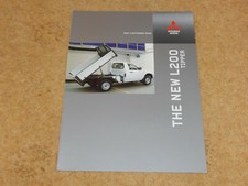 MITSUBISHI L200 TIPPER BROCHURE UK Aug 2006 4work 4life