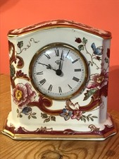 130c  Masons Red Mandalay Clock