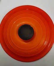 Spare Le Creuset Cast Iron Round Casserole Pan Lid Only - 20cm Volcanic Orange