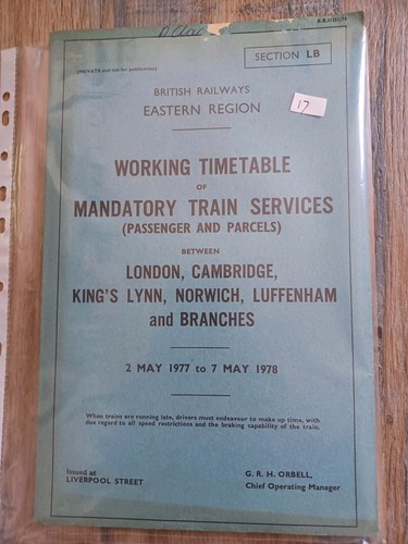 British rail eastern region - british,