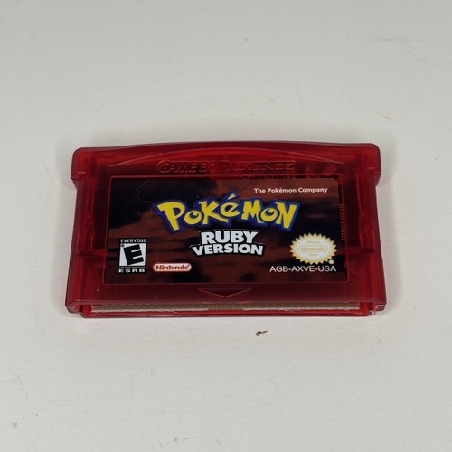 Pokémon ruby version gba game - ruby,