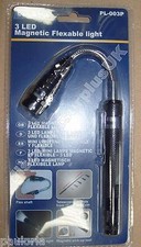 PL-003P Pro-Plus 3 LED Magnetic Flexible TORCH *NEW* Extending 17 - 55cm RR30