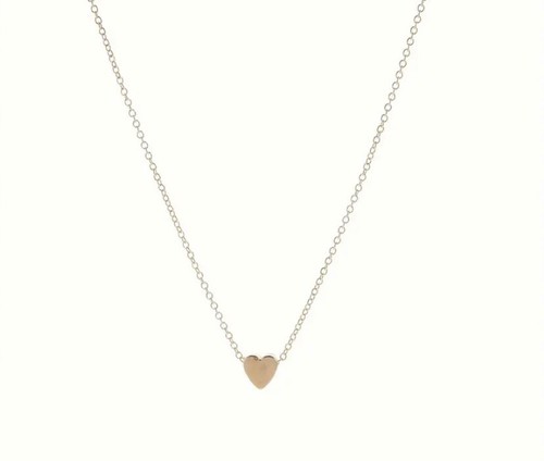 Ladies gold heart pendant - heart,