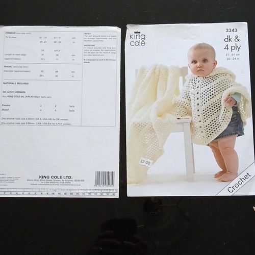 King cole 3343 crochet pattern - crochet,