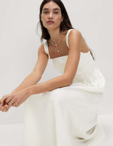 Marks spencer womens linen - &,