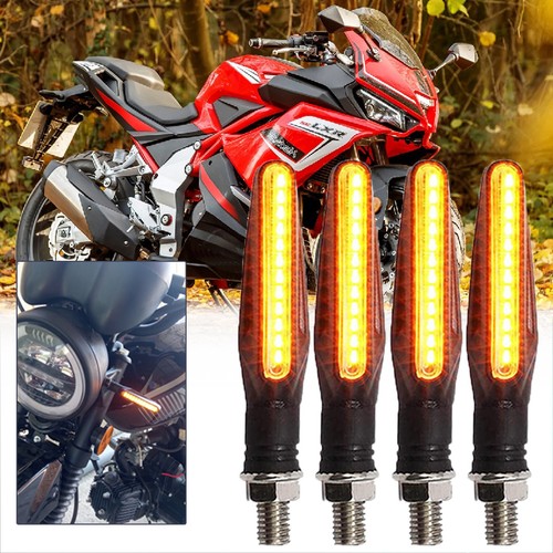 4pcs amber flowing led - amber,