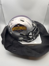 WWE Wrestlemania Under Wraps Auto Mini Helmet /25 - Andrade Signed