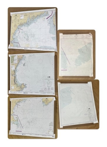 Lot large noaa nautical - of,