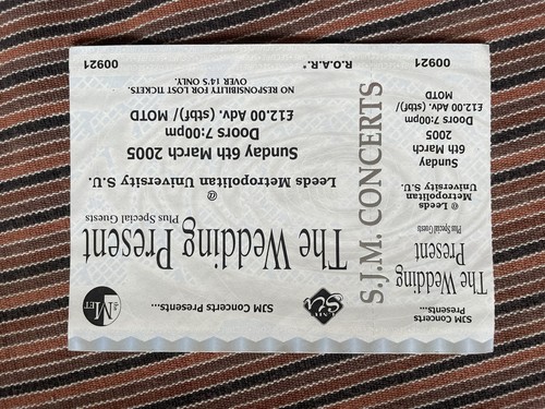 Unused indie gig ticket - ticket, :