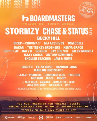 Boardmasters festival 2024 - boardmasters, a3
