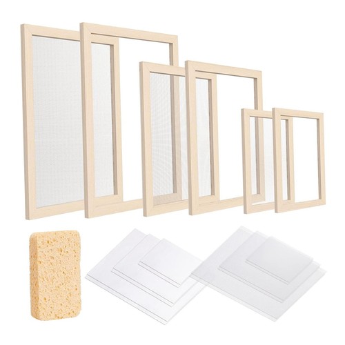 Wooden paper making - wooden, frame