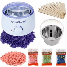 Wax Warmer Hair Removal Depilatory Paraffin Machine Beauty Kit Pot 400g Wax Bean
