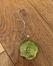 Vintage Red Green Murano Style