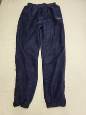 B463 MENS ELLESSE DARK BLUE DRAWSTRING SPORTS TRACK PANTS M W32 L30