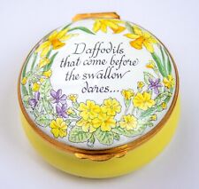 Crummles Enamels Shakespeare's Spring Flowers Enamel Box