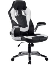 Nitro Gaming Race Computer Black & White Racing Chair Bonded Leather NT1