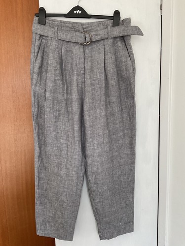 Grey 100 linen pleat - grey, linen,