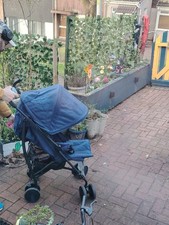 Cuggl blue pushchair navy blue