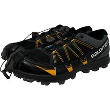 Salomon Fellraiser Mens Black Orange Trainers Size UK 9 - Excellent Condition