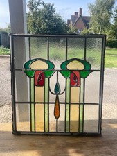 Stunning Antique Stained Glass Window Panel DS23