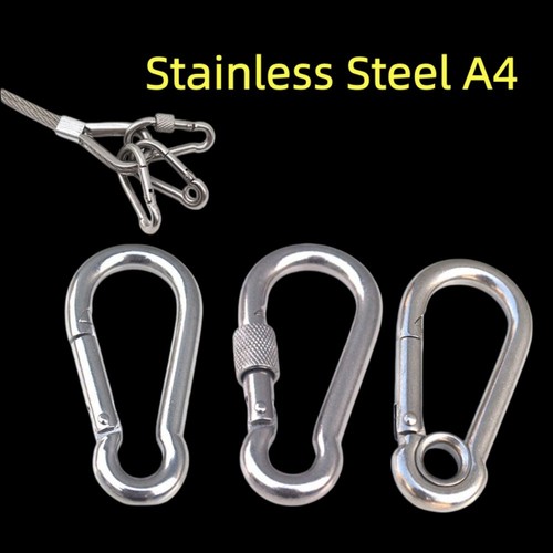 Stainless steel carabiner - steel,