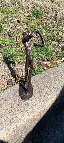 Brutalist golfer bronze - brutalist,