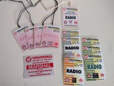 Bundle Vauxhall Rally of Wales 1994 to 1997 Passes and Sticker 12pcs